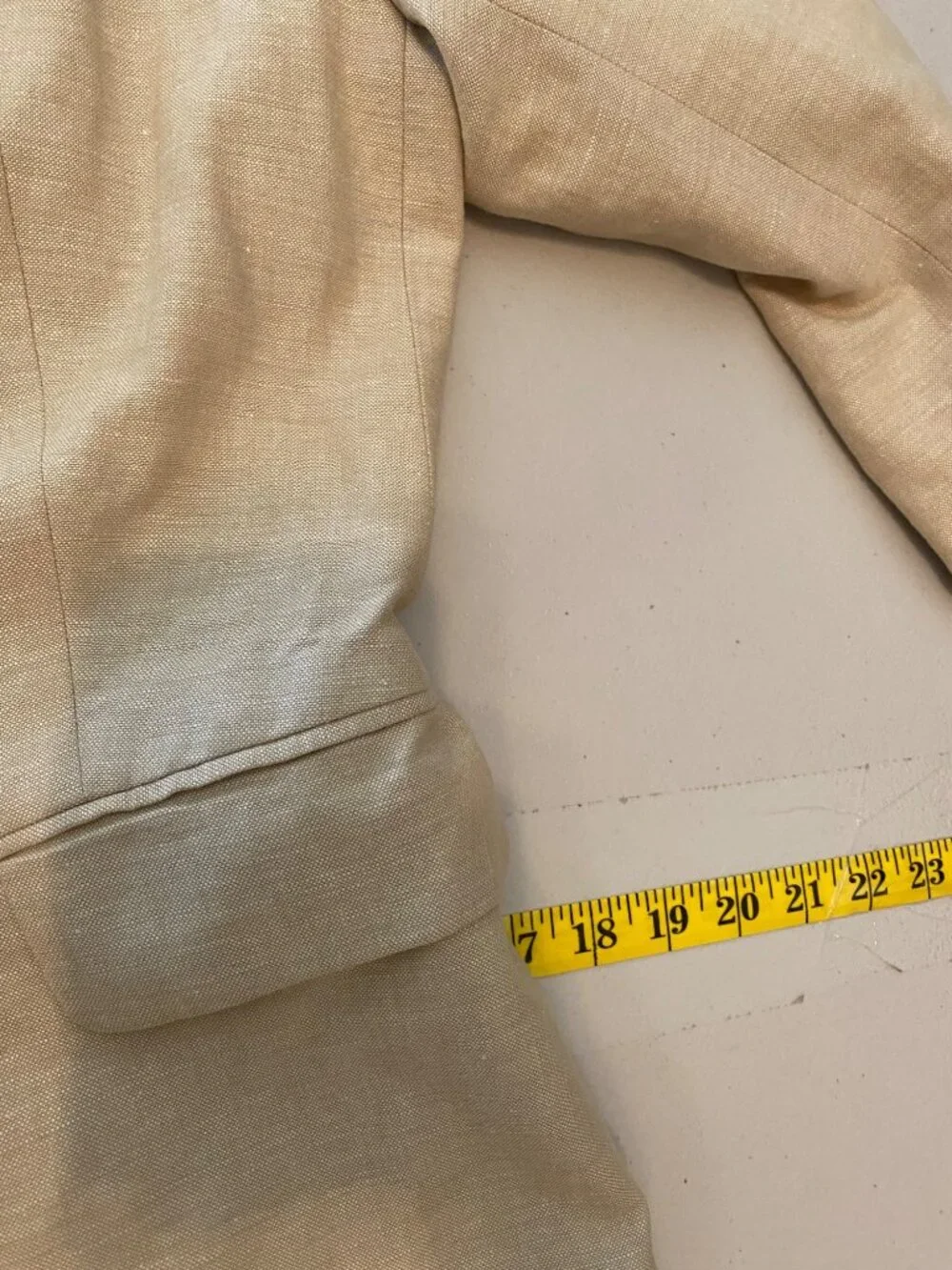 The Limited Beige Linen-Blend Blazer & Wide-Leg Pants Suit Set Small - Picture 11 of 16